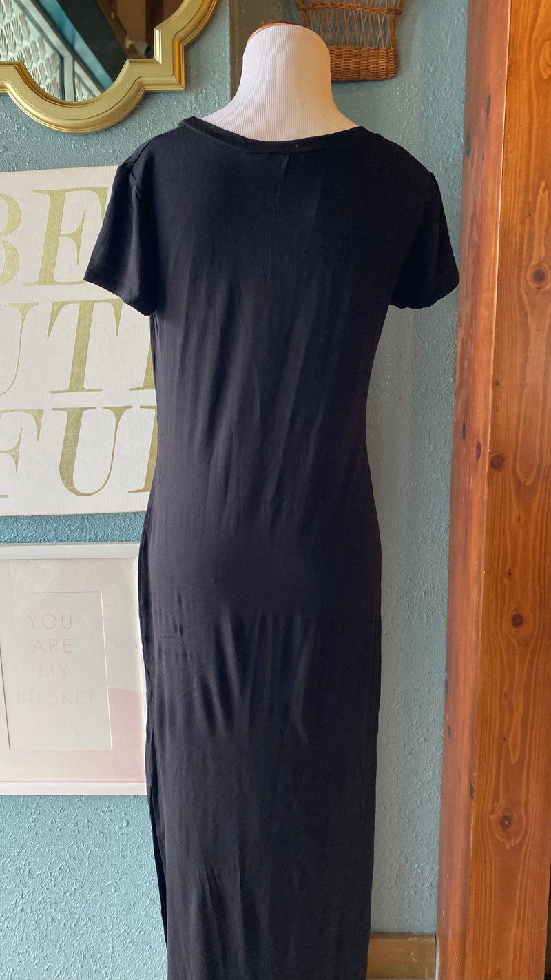 long t shirt dress with slits White Cotton Tunic Top: Front Slit Summer Dress