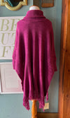 Riah Fuchsia Turtle Neck Sweater Dress