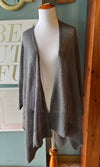Riah Fashion Grey Knitted Shawl