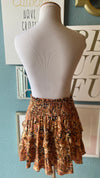 Olivaceous Orange Tie Up Skirt