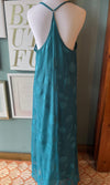 Cy Turquoise Polka Dot Maxi Dress