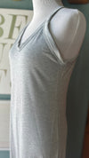 Beeson River Heather grey tank maxi dress