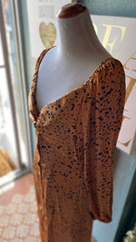 ILLA ILLA Silky Copper Cheetah Dress