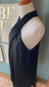 GILLI Black Halter Neck Slip Dress