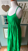 Olivaceous Green Tired Maxi Dress