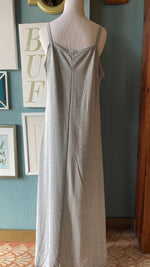 Beeson River Light Grey Square Neck Maxi Dress