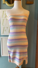 Le Lis Multicolor Striped Strapless Dress