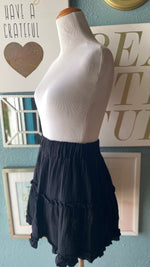 Olivaceous Black Ruffle Skirt