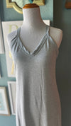 Beeson River Heather grey tank maxi dress