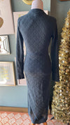 Lelis Collection Midnight Ocean Turtleneck Long Dress