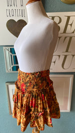 Olivaceous Yellow Floral Skirt