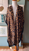 Riah Black Cheetah Kimono