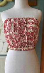 Time After Time Red Paisley Tube Top