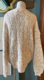 Ces Femme White Multicolor Knit Sweater