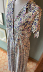 CY Lavender Floral Button Down Dress