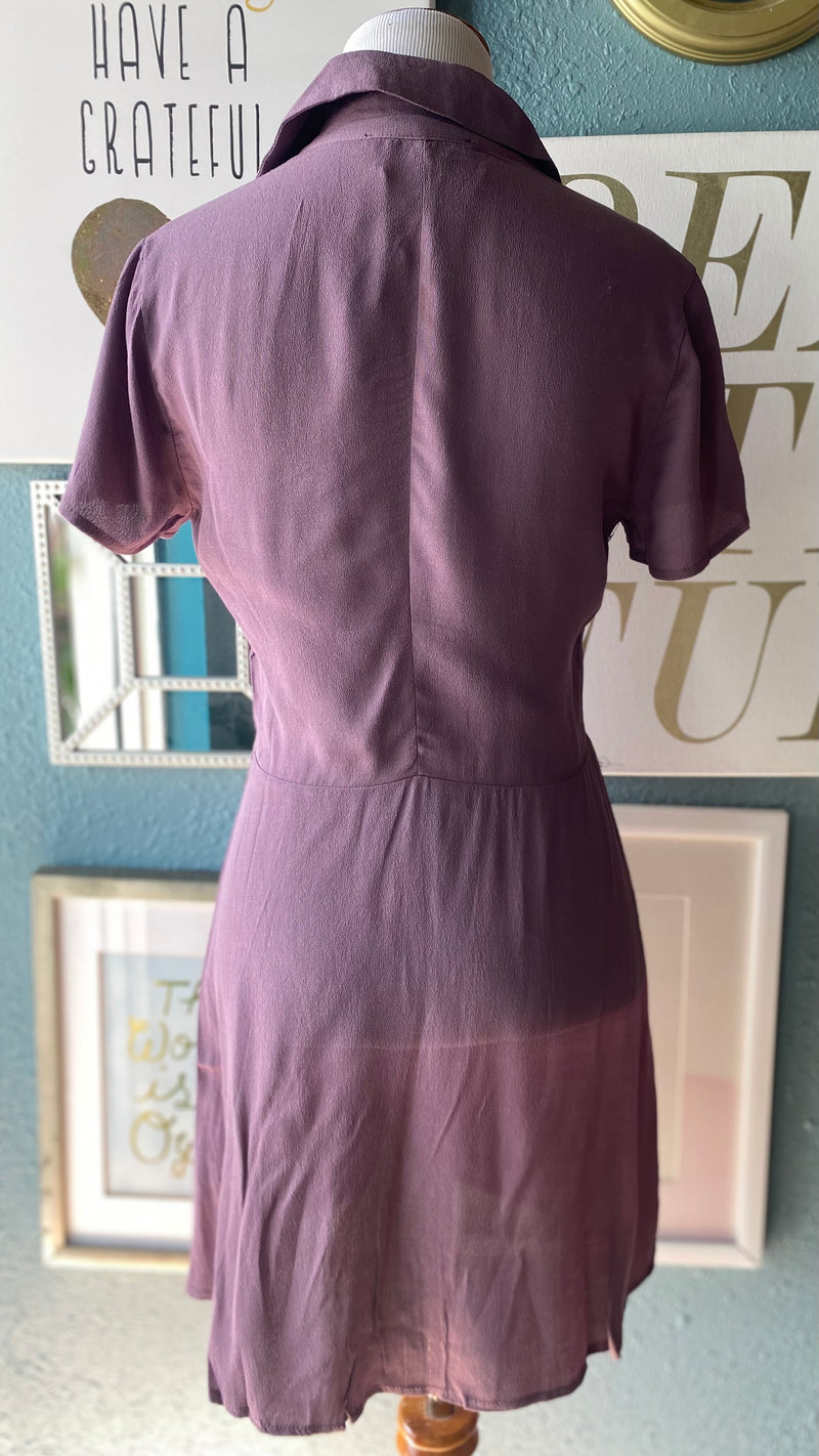 Olivaceous Lilac Button Up Dress