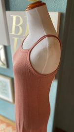 Beeson River Dusty Pink Square Neck Maxi Dress