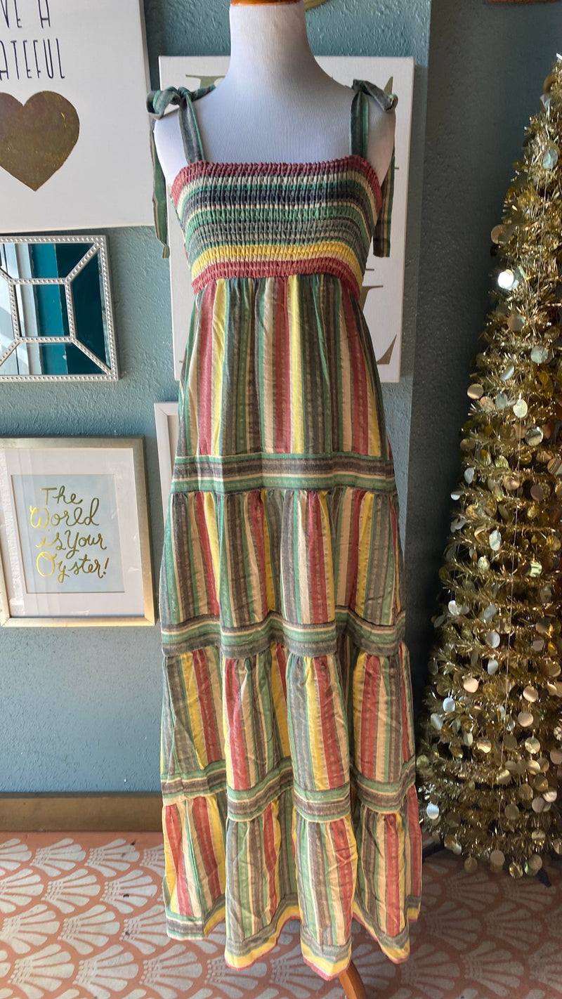 Ces Femme Jamaican Striped Dress