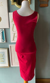 ZENANA Red Scoop Neck Bodycon Dress