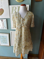 Loveriche Sage floral dress