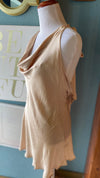 Olivaceous Champagne Cowl Neck Tie Dress