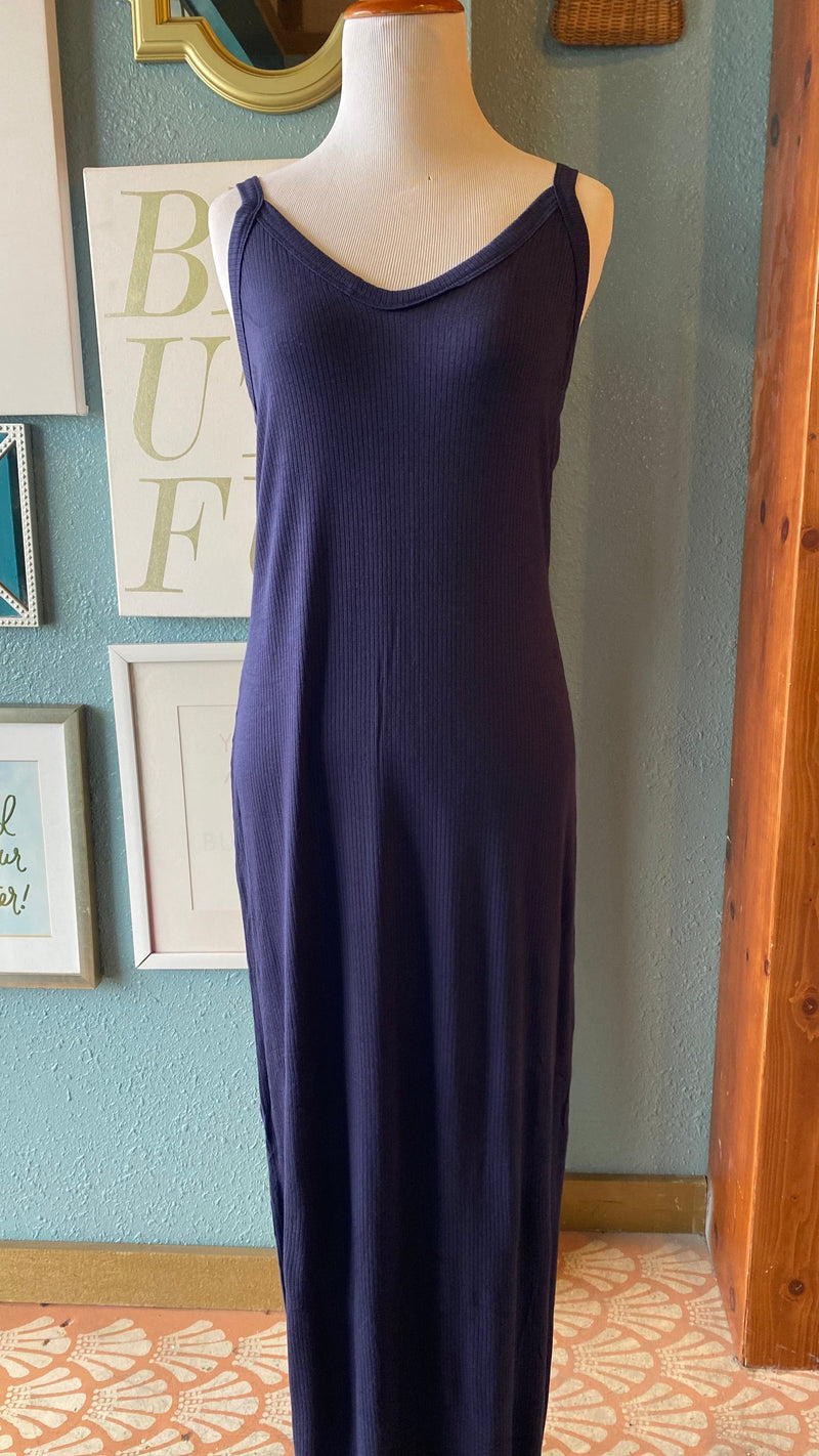 Beeson River Navy Blue V Maxi Dress