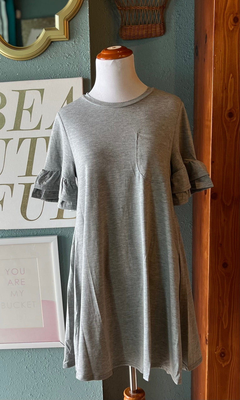 New In Grey T-Shirt Dress