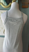 Beeson River Heather grey tank maxi dress