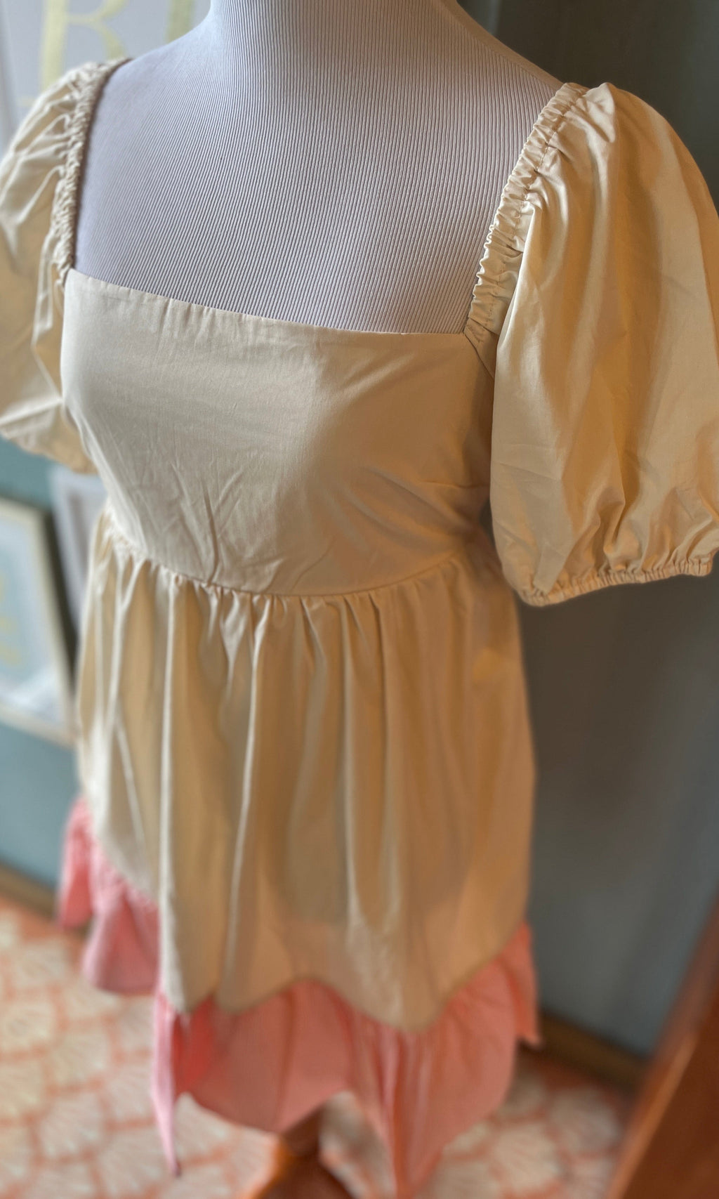 Idem Ditto Off White Puff Dress