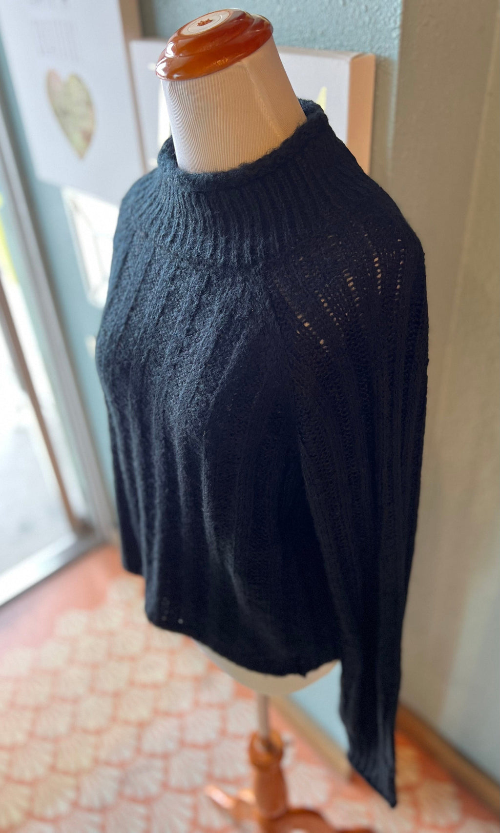 New In Black Knitted Sweater