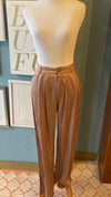 Olivaceous Dusty Pink Silky Button Trousers