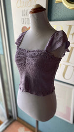 Le Lis Purple Scunch Princess Top