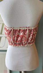 Time After Time Red Paisley Tube Top