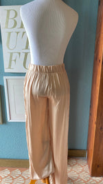 Olivaceous Champagne Silk Pants