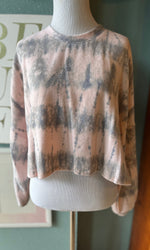 WestMoon Blush Tie Dye Crop Sweater