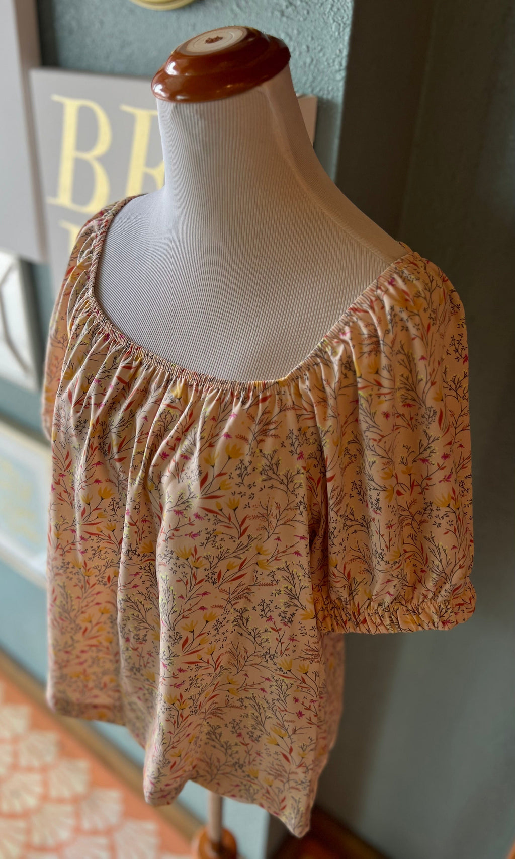 WestMoon Blush Floral Summer Top