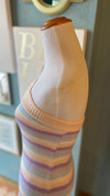 Le Lis Multicolor Striped Strapless Dress