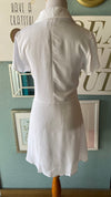 Olivaceous White Button Up Dress