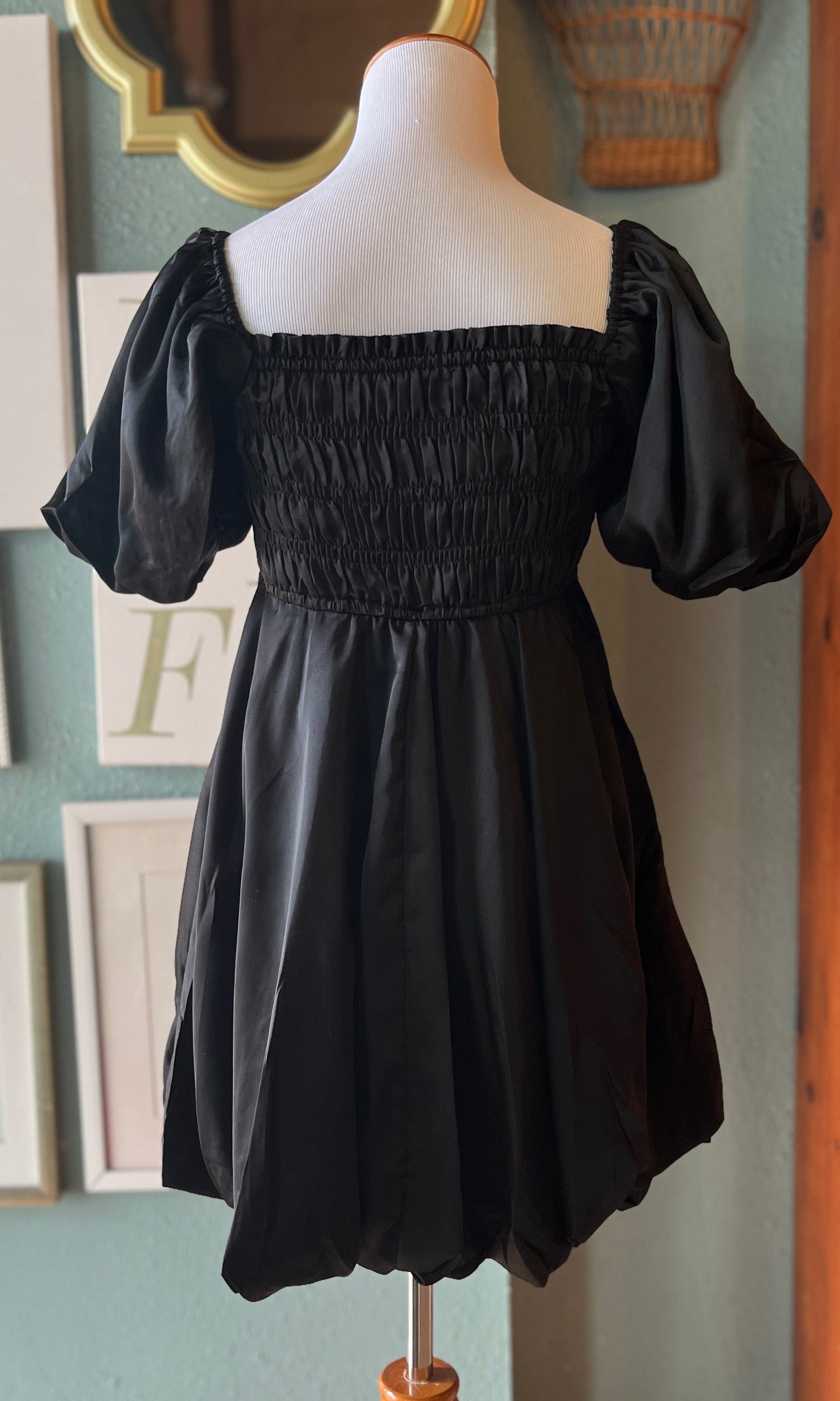 Vintage Shop Black Cupcake Dress