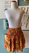 Olivaceous Yellow Floral Skirt