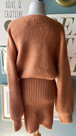 GILLI Apricot Sweater Dress