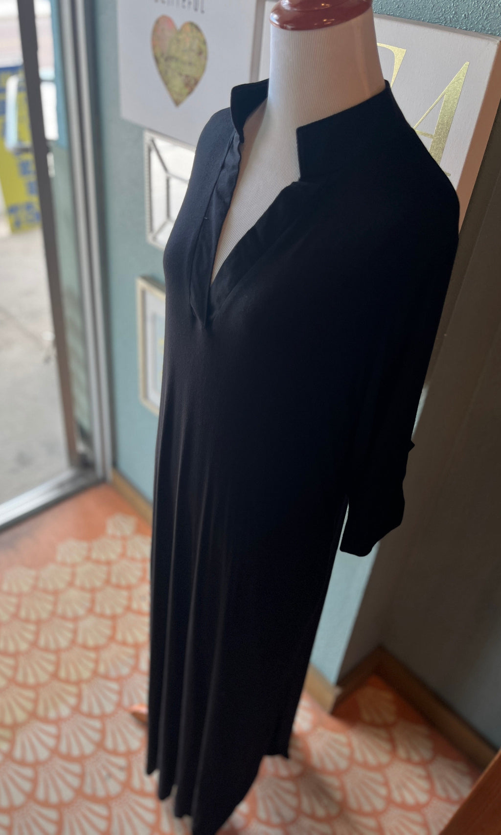 Heimish USA Soft Black Collared Dress
