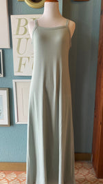 Beeson River Sage Green Square Neck Maxi Dress