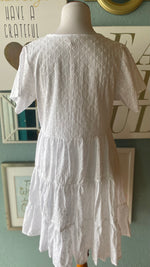 Olivaceous White Eyelet Cupcake Dress