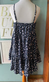 New In Navy Floral Ruffle Dress