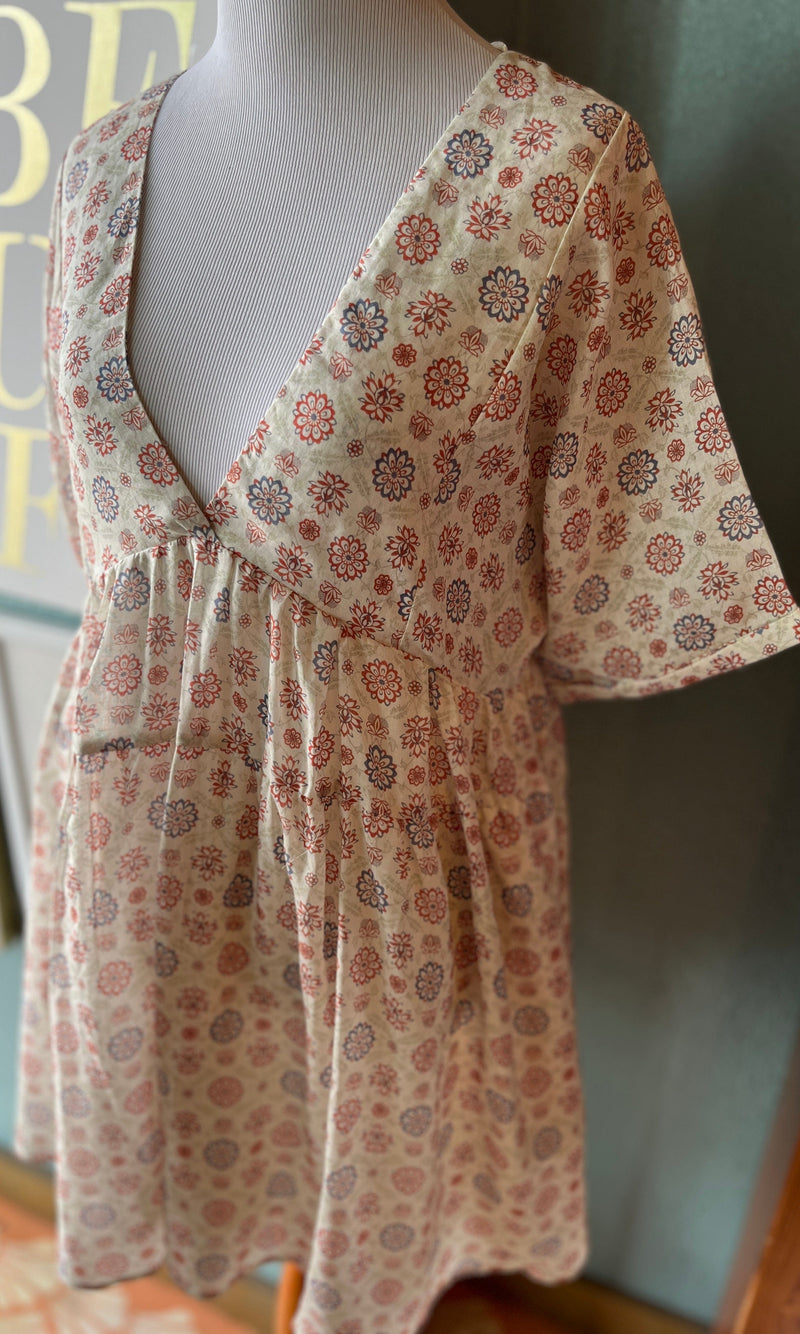 Hersy Rust Mandala Dress