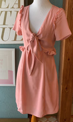 Emmy Pink Keyhole Dress