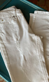 Ally White Distressed Jeans