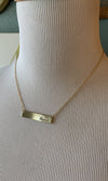 BLESSED Gold Bar Necklace