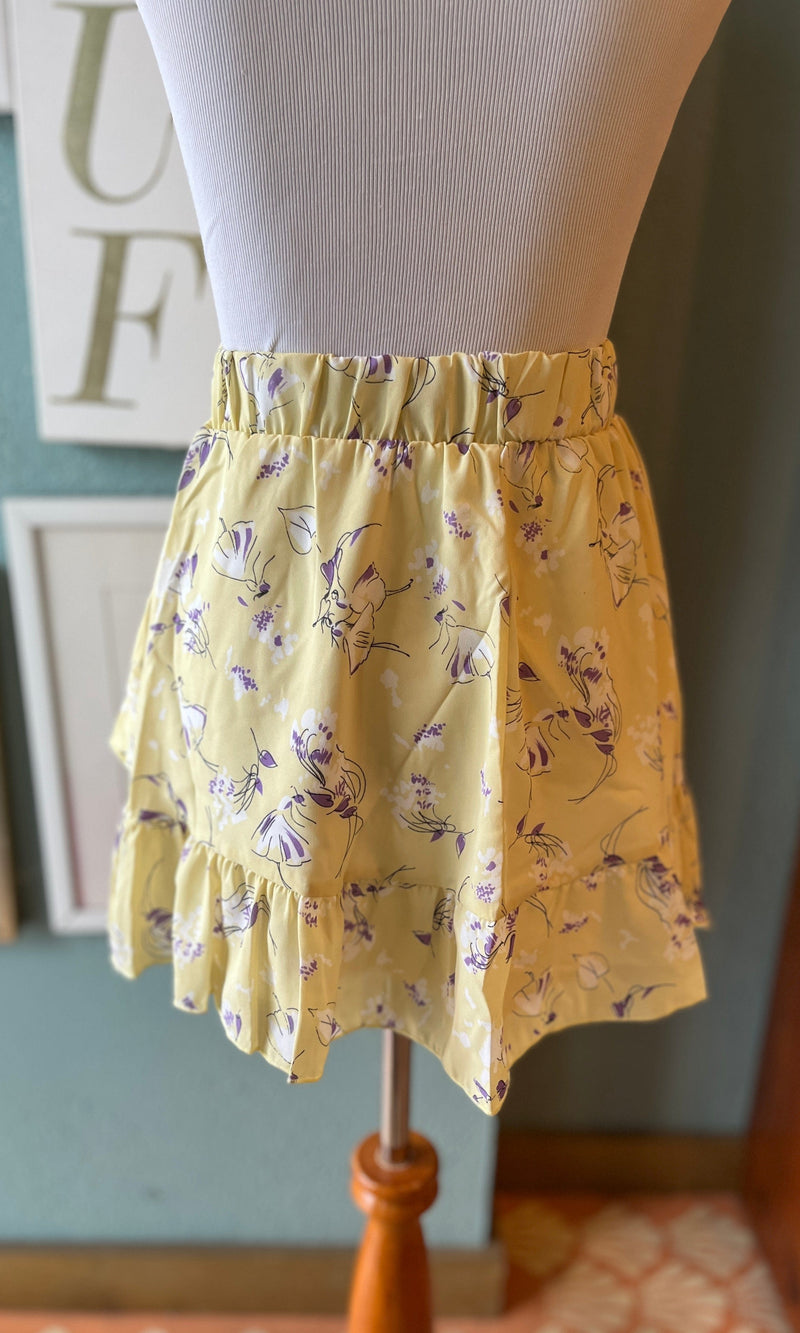 Whiteroom + Cactus Pale Yellow Skirt